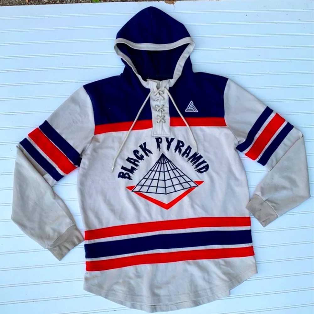 Black pyramid hoodie